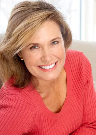 Woman smiling