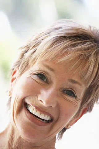 Woman smiling