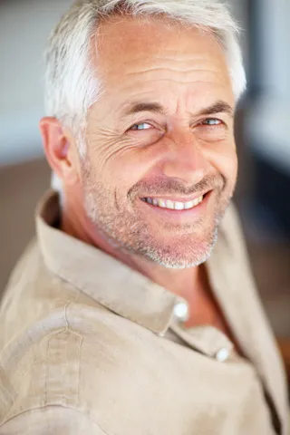 Older man smiling