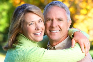 Older couple smiling