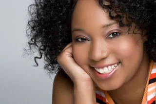 Woman smiling