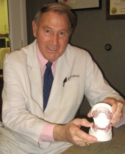 Dr. Willhide holding a sleep apnea treatment device